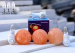 Himalayan Pink Salt Round Shape Night Light Air Purifier Handmade Wall Lamp 3PC. Fixed Price $39.99.