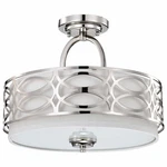 Nuvo 60-4629 Harlow 3 Light 15" Ceiling Semi Flush Mount Nickel Finish. Fixed Price $148.49.