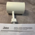 Juno Trac-lites White Cylinder Track Lighting Head Adjustable MR16 Fixture. Fixed Price $29.99.