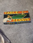 Vintage Copyright 1935 By Milton Bradley Table Tennis Game. Fixed Price $8.00.