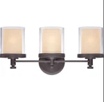 Brand New Nuvo Lighting 3-LIGHT Decker Sudbury Bronze Bathroom Vanity. Fixed Price $99.99.