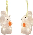 Gloworm YKL-1022, 2PCS Set 12.5CM Acrylic Squirrel Christmas Lighting,home. Fixed Price $15.99.