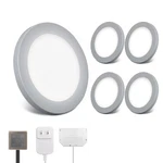V4LIGHT Led Puck Lights Pack, 6MM Ultra-thin Plug Under Cabinet Lighting.... Fixed Price $81.31.