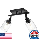 Wanluce 2-LIGHT Black Track Lighting Kit Fixture Wall/ceiling Mount Spot. Fixed Price $73.36.