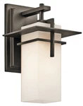 Kichler 49642OZ Caterham 1-LIGHT 11.75" Small Outdoor Wall In Olde Bronze. Fixed Price $354.99.