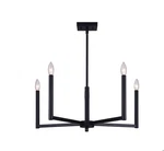 Canarm ICH1011A05BK King 5-LIGHTS 300W Matte Black Rod Chandelier. Fixed Price $69.99.