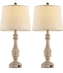 1 Pair Of Farmhouse Style Table Set - 27.5 Inches Tall Bedside Lamp.. Fixed Price $95.00.