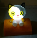 Streamline Imagined Yellow Orange Black Cat Tap Table Night Light. Fixed Price $5.00.