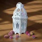 Gallery Of Light Moroccan Lantern Metal With Intricate Cut-out Design For Candle. Fixed Price $23.95.