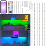 Rgbw Under Cabinet Lighting Kit With App And Remote Control 6 Pcs Led Strip L.... Fixed Price $47.86.