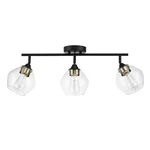 Globe Electric 59619 Harrow 3-LIGHT Track Lighting Matte Black Antique Brass. Fixed Price $144.94.