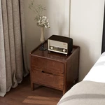 Solid Wood Nightstand Walnut Small Bedside Table End For Bedroom. Fixed Price $73.59.