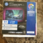 Ge Led Tv Tape Light 84-IN Usb Strip Under Cabinet Remote Plug. Fixed Price $9.38.