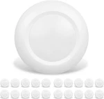 20 Packs 6 Inch Led Low Profile Recessed & Surface Mount Disk Light, Round, 15W,. Fixed Price $145.34.
