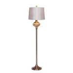 Fangio Lighting Cory Martin Steel/swirled Mercury Glass Font Floor Lamp W-1595. Fixed Price $151.99.