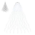 Bolweo White Christmas Tree Lights Wire 400LED 16 Lines Light.... Fixed Price $32.22.