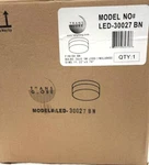 Trans Globe Lighting 30027BN 11"X 3.7"H 18W Led Flush Mount Stain Nickel Fini. Fixed Price $35.00.