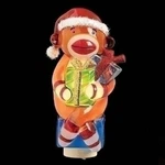 Roman Christmas Sock Monkey In Santa Hat Night Light. Fixed Price $19.99.