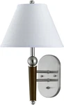 Cal Lighting Brushed Steel & Espresso Wall Lamp, Ul Listed, Touch Control, Easy. Fixed Price $17.99.