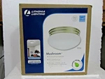 Lithonia Lighting Brushed Nickel Mushroom Fixture Fluorescent Bulb Included New. Fixed Price $12.99.