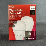 Wyze Color A19 Smart Led - Two Pack (2 Bulbs) Open Box. Fixed Price $12.99.