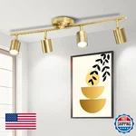 Fondiiz 4 Ways Track Lighting Rotatable Heads Ceiling Fixtures Folda. Fixed Price $79.29.
