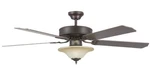 Concord Fans Heritage Square 52" Blade Ceiling Light Kit Oil Rubbed Bronze. Fixed Price $64.99.