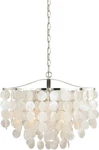 Vaxcel Lighting P0139 Capiz Shell Elsa 3-LIGHT Foyer Pendant. Fixed Price $399.99.
