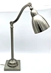 Vintage Normande Brushed Steel Adjustable Desk Lamp HS3 1082BS. Fixed Price $39.00.
