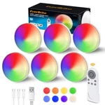 Everbrite 6PC Rechargeable Puck Light Wireless Sensor Under Cabinet Closet. Fixed Price $62.99.