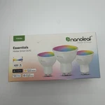 Nanoleaf Essentials Smart GU10 Led Bulbs Matter Rgbw 3-PACK. Fixed Price $24.99.