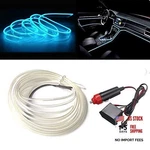 Maxlax El Wire Interior Car Led Strip Lights, 3M Neon 12V 9 Ft Ice Blue. Fixed Price $11.49.