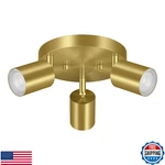 3 Track Lighting Fixtures Ceiling, Gold Round Directional Spotligh. Fixed Price $54.19.