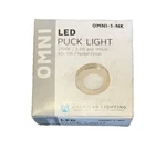 (AN)(3) American Lighting OMNI-1-WH 3W Led Puck 2700K 135LM Nickel Finis. Fixed Price $59.36.