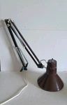 Vintage Brown Underwriters Laboratories Swing Arm Desk Lamp. Amazing Shape.. Fixed Price $40.00.