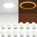 12 Pack 6 Inch 5CCT Led Recessed Ceiling Light 2700K-5000K With Night. Fixed Price $79.98.