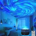 Projector Galaxy Starry Sky Night Light Ocean Party Speaker Led Lamp Remote. Fixed Price $9.35.