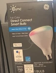 Ge Cync Direct Connect Smart Bulb BR30 Led Multicolor 750LM Wi-fi Alexa Google. Fixed Price $14.89.