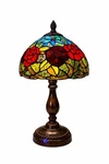 Tiffany Style Rose Stained Glass Table Lamp Usb Touch Control Bedside Vintage. Fixed Price $79.99.