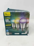 Treatlife 4X Smart Bulbs Wifi Multi-color Led Compatible Alexa Echo Google 60W. Fixed Price $37.20.