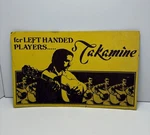 Vintage Advertising Sign For Takamine Guitars Left Handed Players 18 X 11. Fixed Price $90.00.