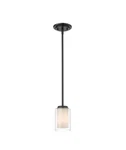 Z-lite 1 Light Mini Pendant 426MP-MB, Matte Black Open Box, Never Installed. Fixed Price $14.98.