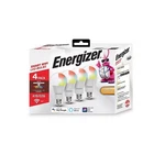 Energizer Connect Smart Wifi A19 Led White/multi-color Rgb Light Bulb 4PK. Fixed Price $12.99.