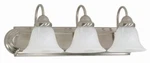 Nuvo 60/321 Ballerina - Light 24" Vanity W/ Alabaster Glass Bell Shades. Fixed Price $98.05.