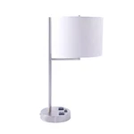 Fangio Lighting 20" Metal Tech Table Lamp, Brushed Nickel W-1752XX. Fixed Price $147.99.
