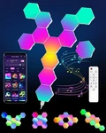 Hexagon Led Lights 12 Pack - Rgb Wall Panels With Music Sync, Smart App & Rem.... Fixed Price $52.54.