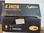 Amico 4" 5CCT In 1 Slim Panel Led Recessed Downlight 24 Contractor Pack New. Fixed Price $269.10.