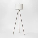 Ellis Tripod Floor Lamp Nickel /white - Project 62. Fixed Price $55.00.