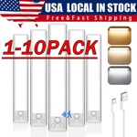 Led Motion Sensor Under Cabinet Closet Light Usb Rechargeable Kitchen Lamp Strip. Fixed Price $59.89.