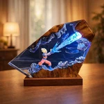 Goku Super Saiyan Resin Lamp Anime Led Night Light Gamer Desk Decor. Fixed Price $79.99.
